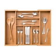 thumbnail image 5 of Seville Classics Bamboo Expandable 5 Large Compartment Adjustable Cutlery Drawer Tray Organizer, 5 of 7