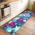 thumbnail image 3 of Abstract White Star Washable Area Rug 2 x 6 ft Pink Green Ink Splatter Graffiti Modern, Soft Non Slip Rugs Stain Repellent Indoor Felt Carpet for Living Dining Room Bedroom Home Office, 3 of 9