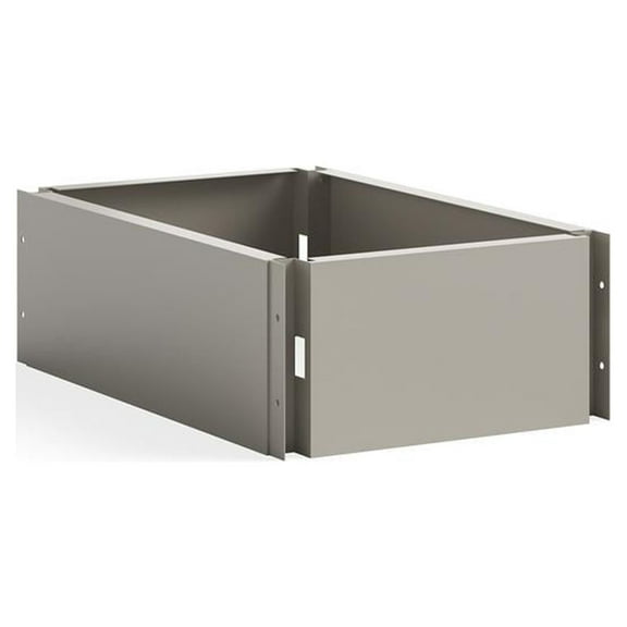 Safco Single Continuous Metal Locker Base Addition 11.7"W x 16"D x 5.75"H - Tan