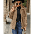 thumbnail image 2 of WQD Womens Sherpa Fleece Zip Up Jacket Long Sleeve Stand Collar Warm Fuzzy Teddy Coat Casual Winter Outerwear Soft Cozy Plush Sweatshirt, 2 of 8