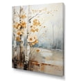 thumbnail image 2 of Designart "White And Grey Brich Woods composition III" Cottage Canvas Print, 2 of 5