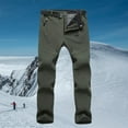 thumbnail image 4 of Womens Ski Pants Cargo Hiking Pants Thick Pants Slim Outdoor Windproof Ski Pants Green, 4 of 8