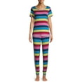thumbnail image 6 of Secret Treasures Rayon Spandex Striped Sleep Pants Pajamas (Women's) 1 Pack, 6 of 7