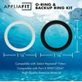 thumbnail image 2 of GFDYREE Kit de Joint Torique et Anneau de Secours Compatible avec Hayward SPX0735GA pour Certaines Vannes Vari-Flo Lot de 3 (9 Pcs), 2 of 5