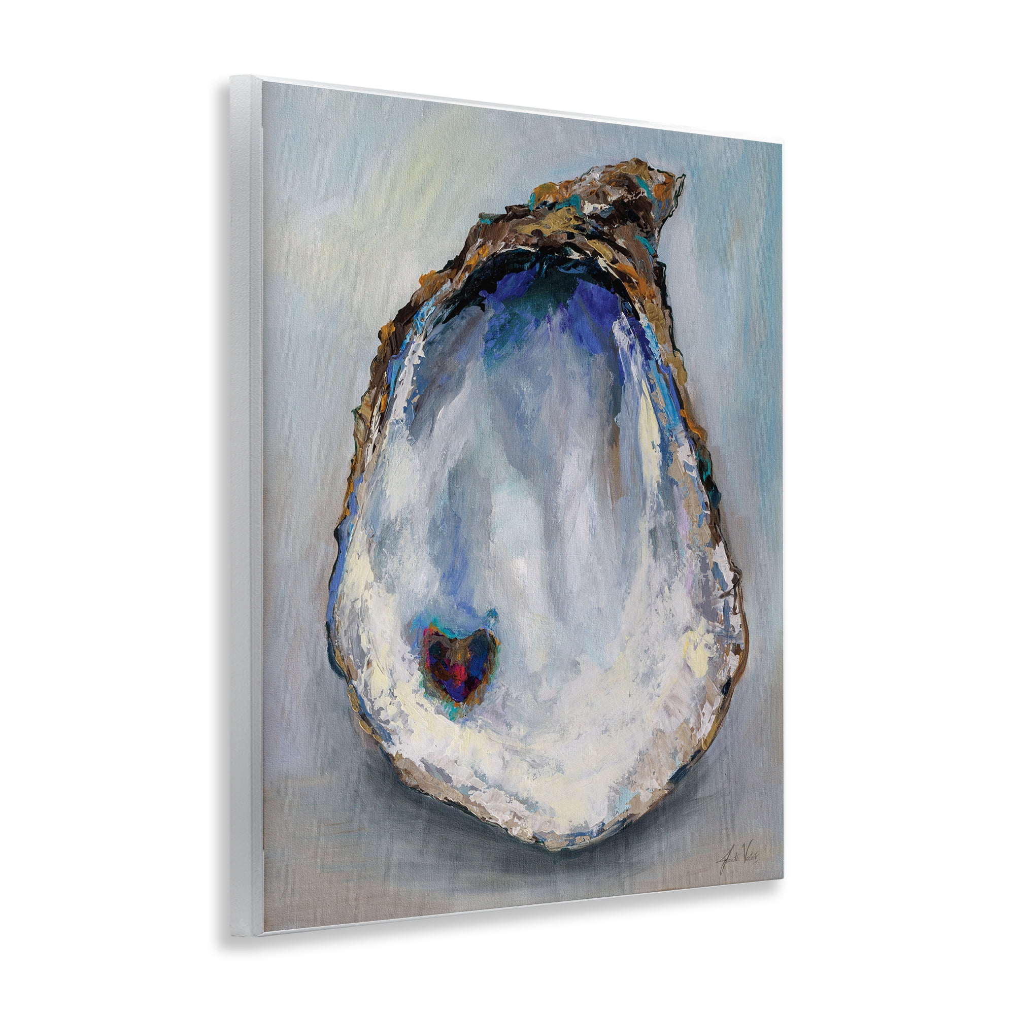 Stupell Industries Organic Oyster Shell Animals & Insects Painting Unframed Art Print Wall Art, 11 x 14