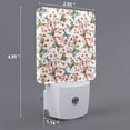 thumbnail image 2 of Fuzoiu Watercolor Floral With Butterflies Print Dusk to Dawn LED Night Light with Light Sensor, Energy-Efficient Touch-Safe Night Lamp for Home, Office, and Kids' Rooms-US, 2 of 7