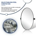 thumbnail image 2 of MOON MIRROR Black Oval Pivot Mirror, Oval Balck Vanity Mirror for Wall,Stainless Steel Oval Bathroom Mirror ( Overall 27.75" x 36"), 2 of 8