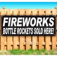thumbnail image 1 of Fireworks Bottle Rockets Sold Here 13 oz Vinyl Banner With Metal Grommets, 1 of 4