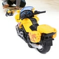 thumbnail image 3 of Jouet Véhicule 1/14, Modèle de Moto, Alliage à Rétrofriction pour Tout-Petits Enfants Kids Blanc, Jaune, Bleu, 3 of 7