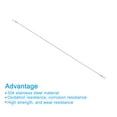 thumbnail image 4 of Stainless Steel Lanyard Cable with Eyelets 0.08" x 39" 2mm x 100cm Lock Security Wire Rope with Mounting Screws, 4 Pack, 4 of 6