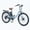 blue, variant on Huloretions 500W Electric City Bike for Women (750W Peak), Aluminum Frame Cruiser Ebike for Adults, Seniors, and Ladies, with 48V 13AH Battery, Basket, Rack, Suspension, and 26-Inch Wheels-Perfect E-B
