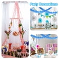 thumbnail image 5 of Uxcell 4Pcs Total 40Ft Four-Leaf Tissue Paper Garland Hanging Streamers, White, 5 of 5