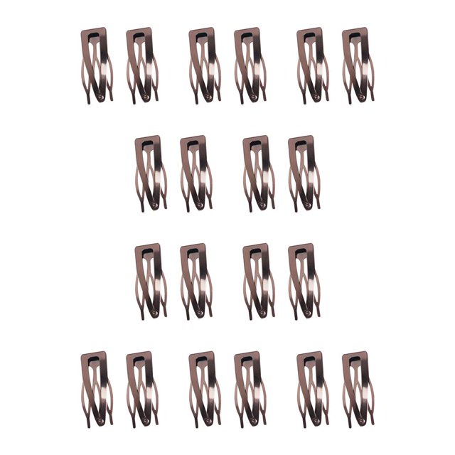 Adornos para el cabello Qarigey Clip lateral hierro Negro luz 10piezas CBP300408