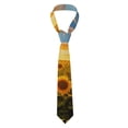 thumbnail image 1 of Balery Beautiful Golden Sunflower Field Corbata Clásica de Seda para Hombre, Corbata Tejida Jacquard, Corbatas Formales para Negocios y Bodas, 1 of 7