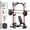 Z6-Weight Bench/Barbell/(10LB+25LB)x2 Plates, variant on Mikolo Smith Machine Home Gym, 7-in-1 Multi-Function Squat Rack with Cable Crossover, 1000LBS Workout Station with Weight Bar and Accessories
