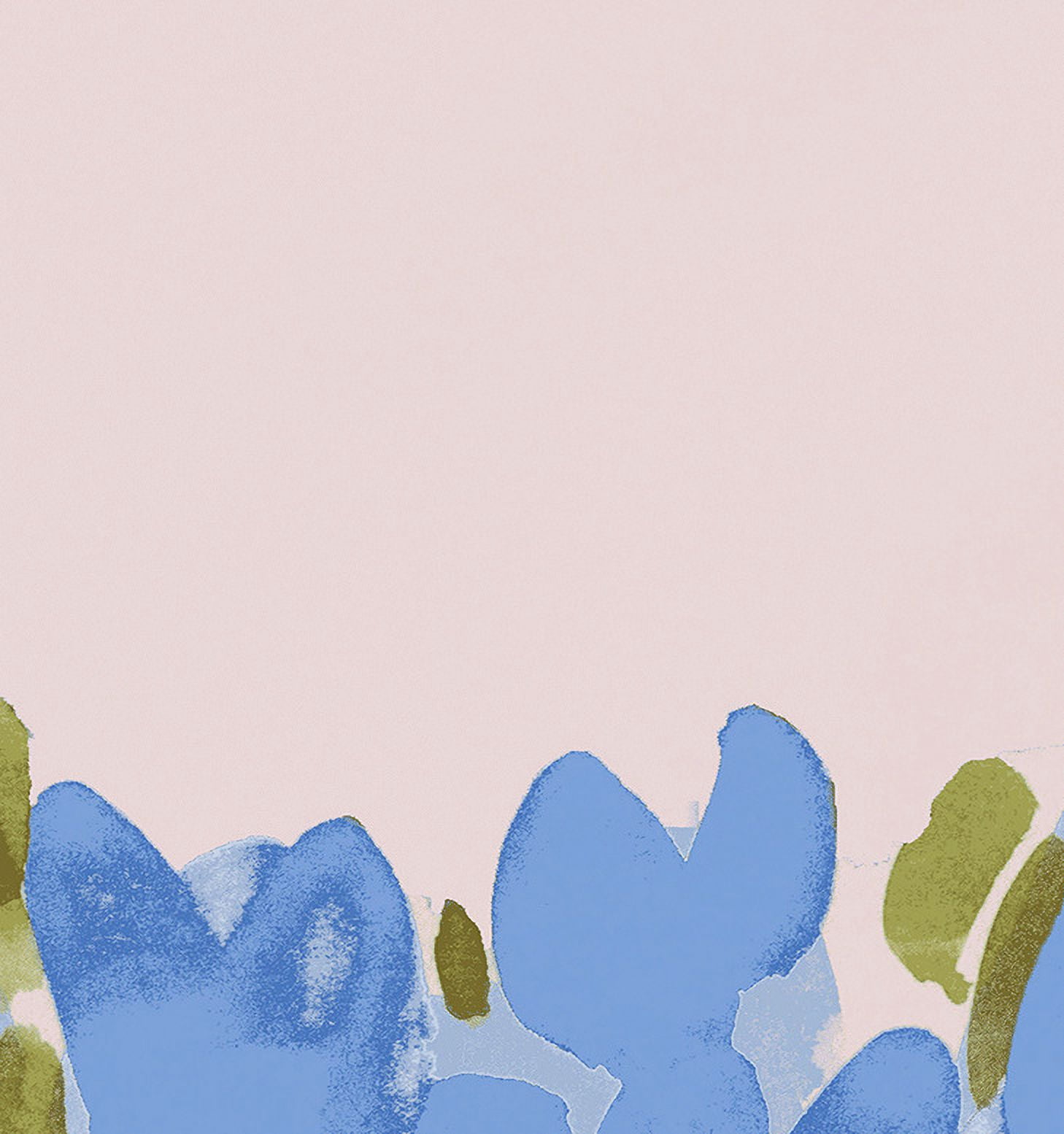 Simply Daisy's Tulip Blossom Garden 18x14 inch Blue Floral Print Placemat (Set of Four)