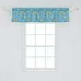 thumbnail image 2 of Ambesonne Mexican Valance Pack of 2, Traditional Culture Pattern, 54"X12", Sky Blue and Multicolor, 2 of 2