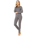 thumbnail image 1 of ViCherub Conjunto de ropa interior térmica para mujer Long Johns capa base forro polar clima frío suave parte superior inferior gris 2XL, 1 of 5