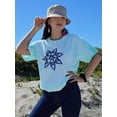 thumbnail image 2 of Evil Eye Lotus Tie Dye Cyclone Women -Image by Shutterstock, Female Large, 2 of 4