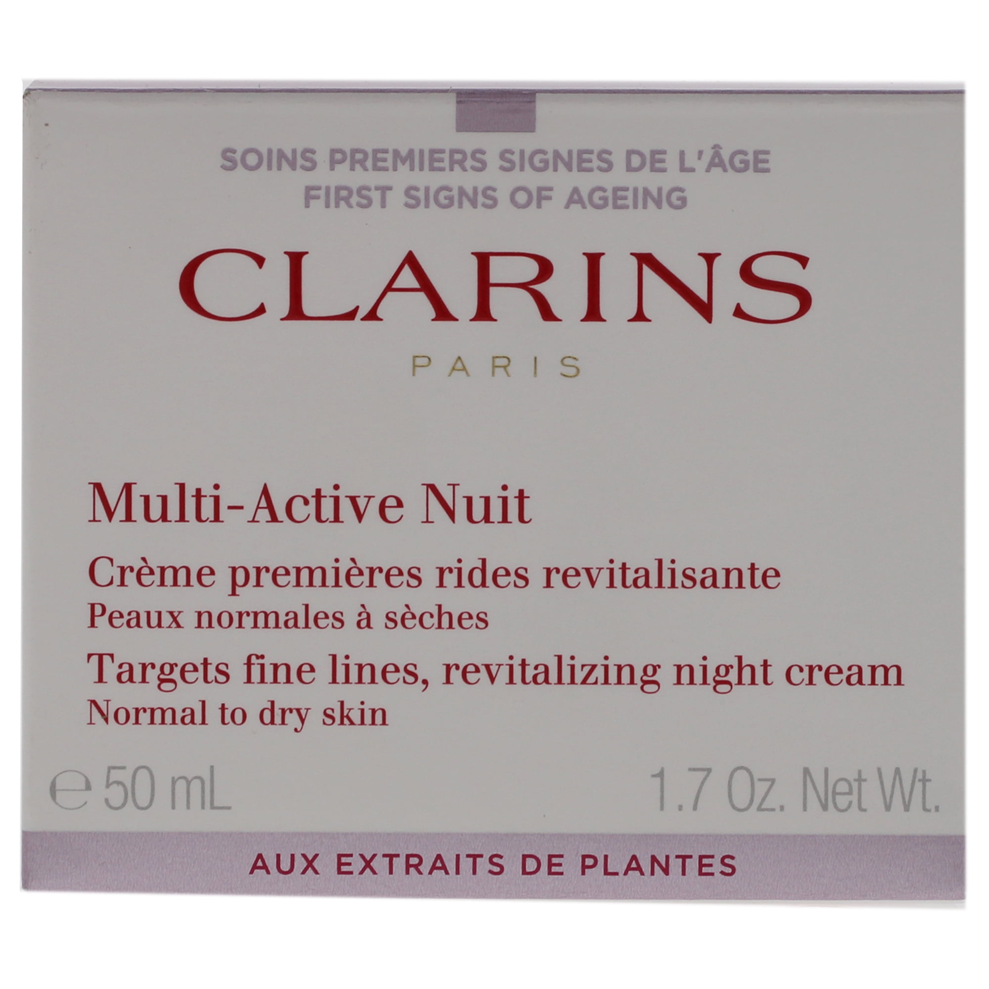 Clarins Multi Active Night Targets Fine Lines Revitalizing Night Cream 1.7 oz Skin Care 3666057016035