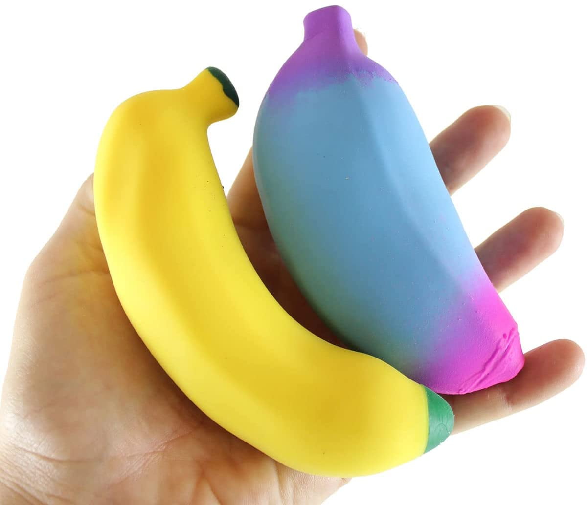 Playkidiz Banana Squish Ball, Air Filled Stretchy Banana Fidget Pack  Sensory Toy, Anxiety Relief and Autism Toys for Adults and Kids, Pack of 4,  Ages 3+ - Toys 4 U