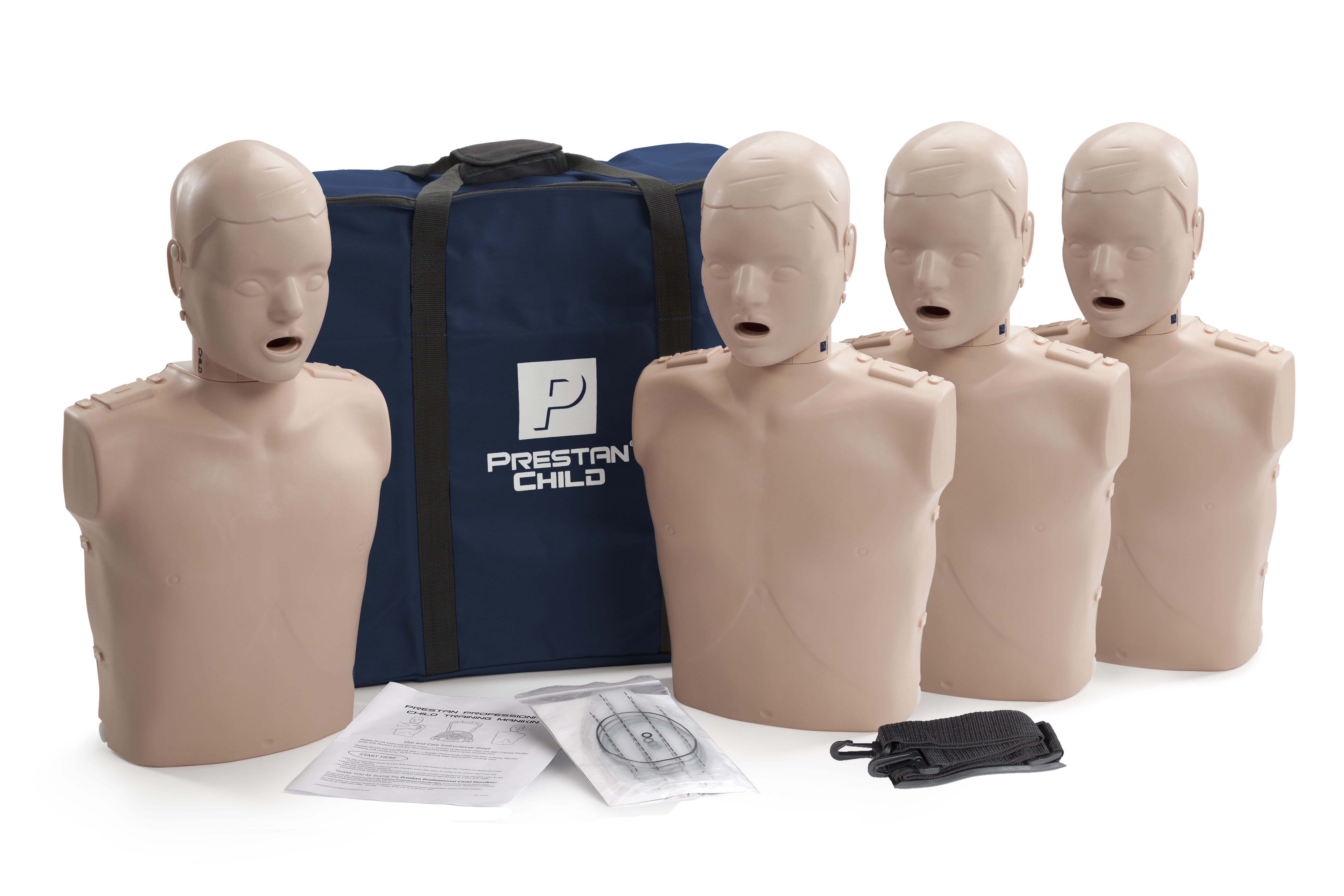Prestan Child CPR Manikin 4 Pack with Medium Skin Tone PPCM400MS