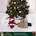 thumbnail image 6 of GZHJMY Valentine's Day Tree Skirt Home Decoration Large Round Love Hearts Christmas Tree Skirt for Holiday Party Home Christmas Day Ornaments 36", 6 of 6