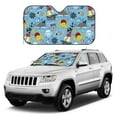 thumbnail image 3 of Bingfone Pirate Marine Animals Car Windshield Sunshade,Sun Foldable Sun Shield Sun Visor for Car - Medium, 3 of 9