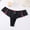 Black, variant on Womens Underwear Silky Lace Sexy Thong Hollow Transparent Lace Panties Ladies Moisture Brief