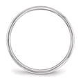 thumbnail image 2 of Auriga Fine Jewelry 10K White Gold 2mm Half Round Wedding Band for Women Size- 4, 2 of 6
