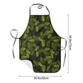 thumbnail image 4 of Fuzoiu Tropical Palm Leaves Fern Leaf Print Waterproof Apron, Kitchen Apron for Women Men Chef, Apron for Christmas Dinner Party Cooking Baking Crafting House Cleaning Kitchen, 4 of 7