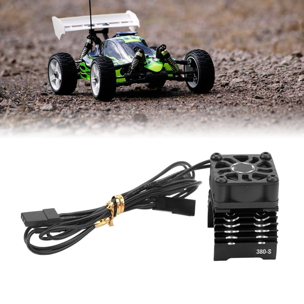 Disipador De Calor De Ventilador único De Motor RC, Disipador De Calor De Motor RC aleación De Aluminio Segura Fuerte Disipación De Calor Para Modelos 1/8 RC Para Motor Sin