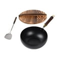 thumbnail image 1 of 9.45 pulgadas de wok sin recubrimiento con gancho colgante, utensilios de cocina, sartén salteado para un restaurante de cocina para el hogar del, 1 of 9