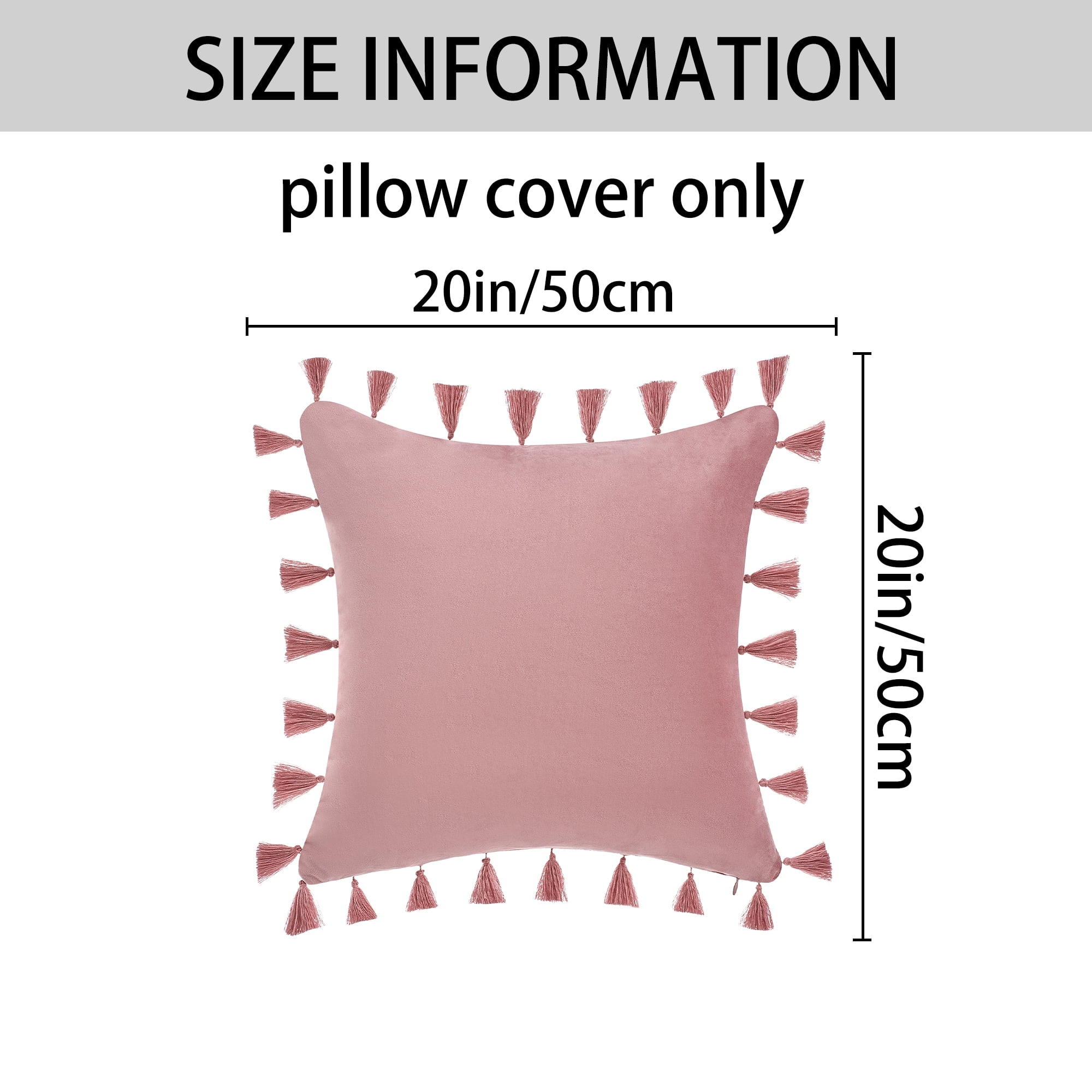 Unique Bargains Velvet Soft Throw Pillow Covers Pack of 2 Purple 20" x 20"