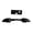 Black Set, variant on Lb Rb Bumper Button Replacement , Shoulder Buttons Top Middle Bracket Replacement Parts For XBox Series X S Controller (Not suit for Xbox One / S / X / Elite)