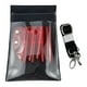 thumbnail image 2 of Estuche para tijeras, bolsa para tijeras, herramienta para tijeras, cuero de PU con cinturón, tijeras para el cabello rojo claro, 2 of 9