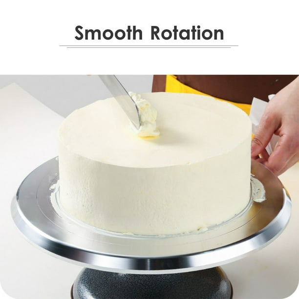 Plateau tournant en Aluminium pour gâteau, plaque de décoration, axe  rotatif, cuisson en alliage