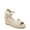 Almond Milk, variant on Womens Tess Ankle Strap Wedge Espadrille - Medium & Wide Width