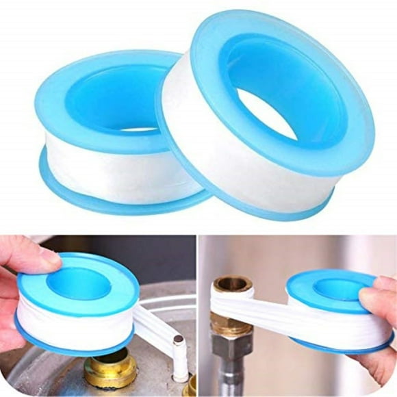 Teflon Tape, Thread Seal Tapes?PTFE Thread Seal Tape for Plumbers Sealant Tape for Leak Water Pipe Thread 1/2 inch x 500 inch (2 Pack/White)
