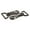 Black, variant on Shark Fin Snap Hooks - 360 Degree Swivel Snap Hook Attachment - Extended Fin - 1-Inch & 5/8-Inch Sizes - Black & Polished Nickel Color Options - Sporting, Fitness, Marine & Utility Use