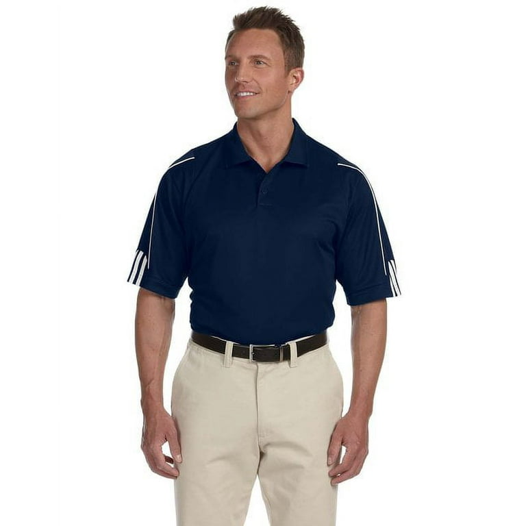 Adidas 3 stripe heather block golf polo shirt store