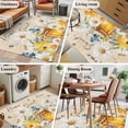 thumbnail image 6 of Area Rug 48×72in, Sweet Home Words Farm Bees Floor Carpet Living Room Rug, Farmhouses Wildflowers Daisy Non-Slip Welcome Mat Indoor Rugs for Bedroom Dining Room, 6 of 9
