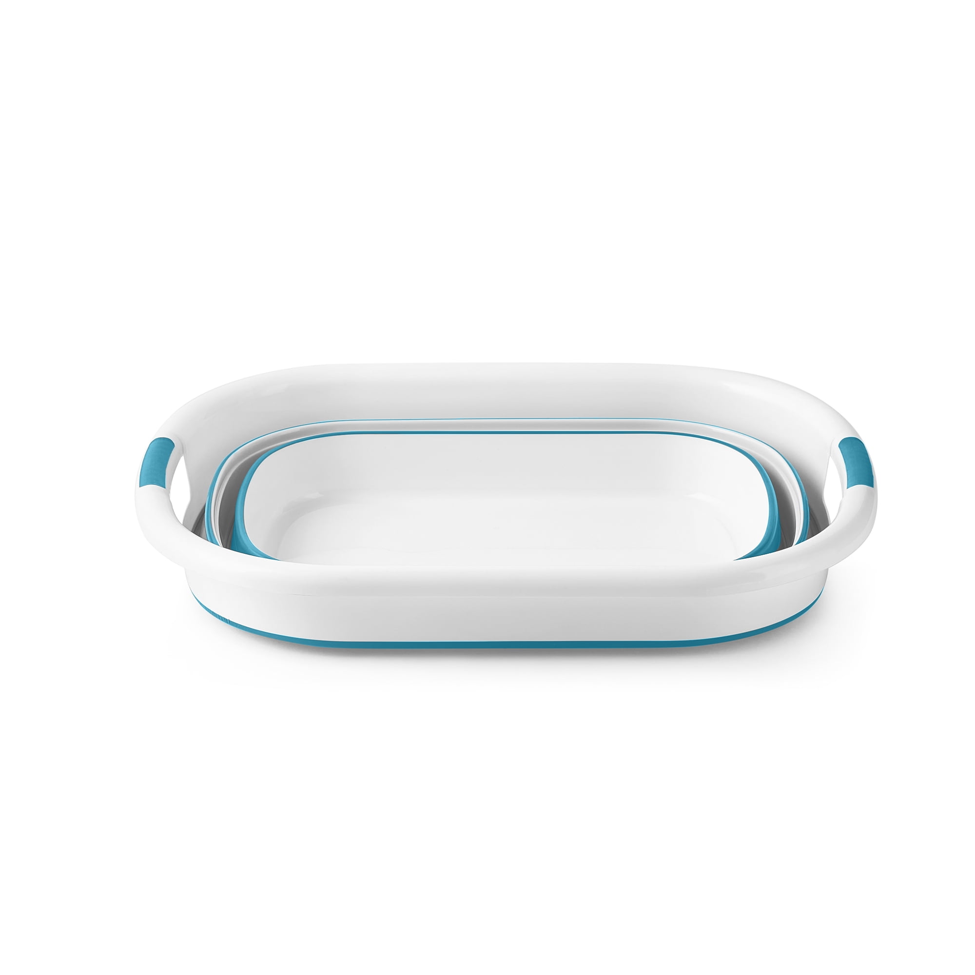 Around The Home Collapsible Laundry Baskets, Teal