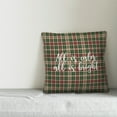 thumbnail image 2 of Creative Products All Is Calm, All Is Bright in Tartan Plaid 18x18 Spun Poly Pillow, 2 of 2