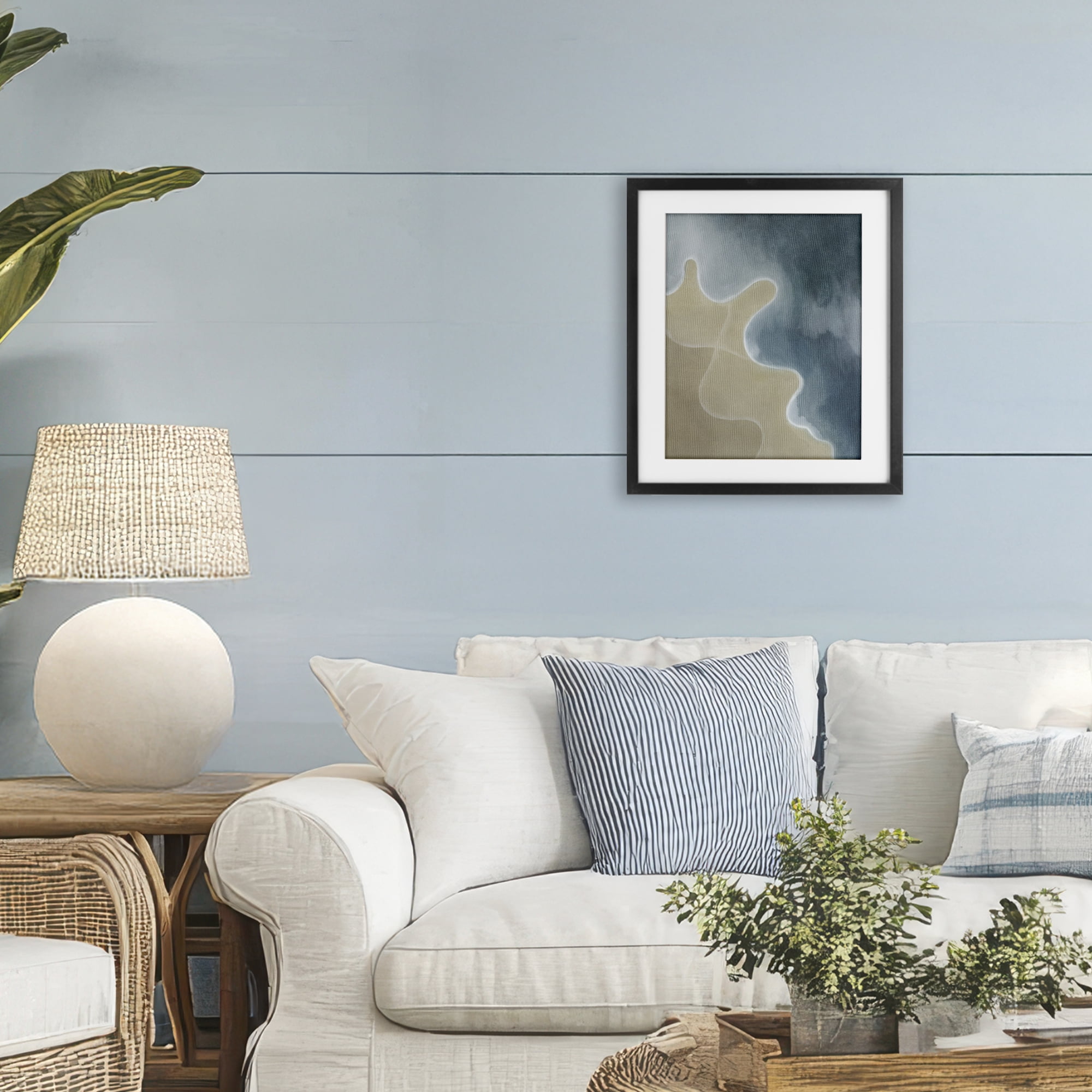 Stupell Industries Turning The Tides Contour Black Framed Print Under Glass, design by Grace Popp