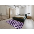 thumbnail image 4 of Ahgly Company Indoor Round Patterned Dark Purple Area Rugs, 8' Round, 4 of 6