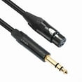 thumbnail image 2 of 6.35mm 1/4 TRS Stereo Male to XLR 3Pin Female Microphone Cable for Mixers and Audio Equipment Optional Length, 2 of 9