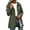 #195Green, variant on Plus Size Rain Jackets for Women Zipper Button Down Waterproof Windbreaker Jacket Hooded Outdoors Trench Coat with Pockets