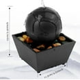 thumbnail image 5 of Zeokiar Tabletop Fountain with Light Battery/USB Operated Mini Indoor Water Fountain Feature Zen Meditation Fountain Decor Sound Relaxation Fountain Ornament for Table Office Home Bedroom, 5 of 9