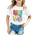 thumbnail image 1 of TZEWGL T-Shirts For Infnat Print Round Neck Loose Short Sleeve Blouse For Kids size 3-4T, 1 of 5